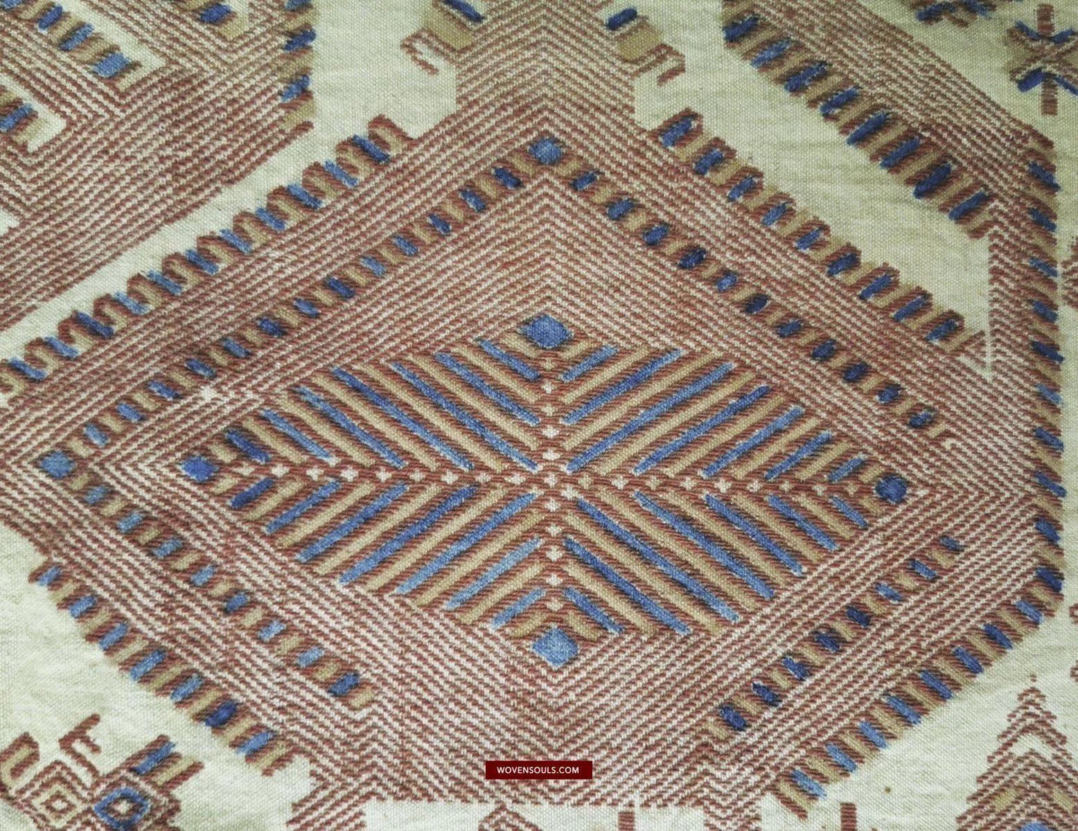 1411  SOLD Superb Old Sumba Ceremonial Weaving Lau Pahikung - Woven   Painted