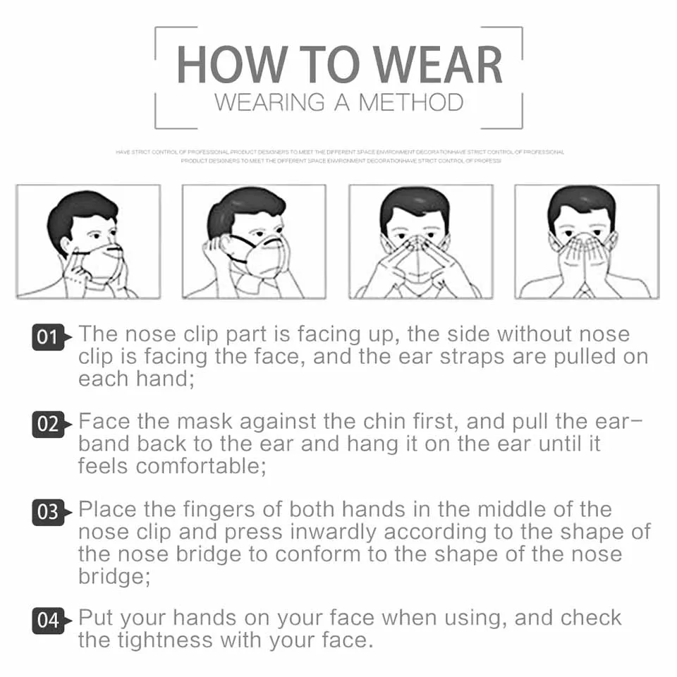 20 Pcs/bag High Quality 3 Layers Disposable Face Masks Anti-Dust Meltblown Cloth Masks Protection Face Mask Protective Dust Filter Safety Mask