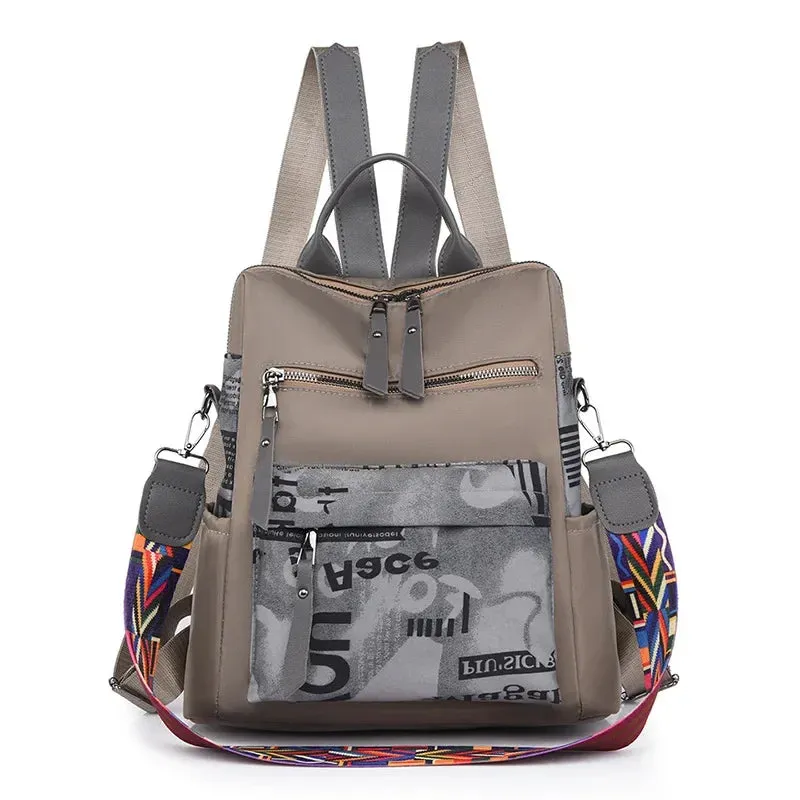 2024 Urban Chic Patchwork Women's Backpack
