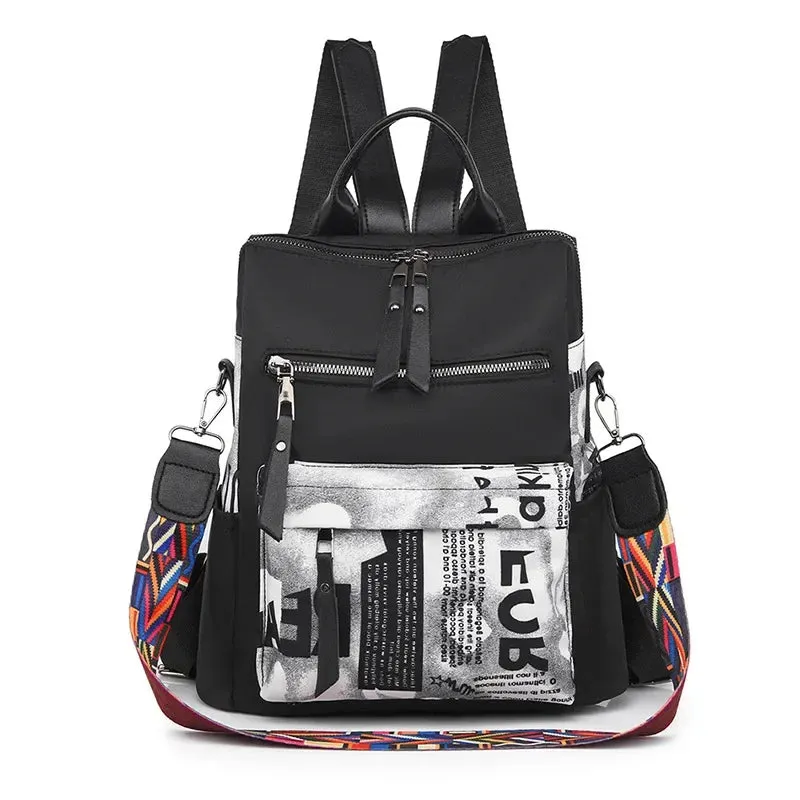 2024 Urban Chic Patchwork Women's Backpack