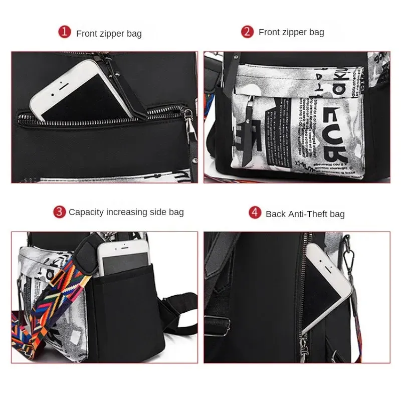 2024 Urban Chic Patchwork Women's Backpack