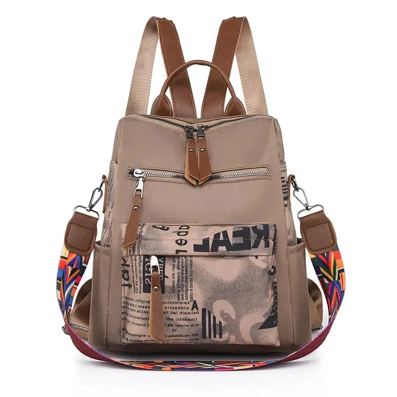 2024 Urban Chic Patchwork Women's Backpack