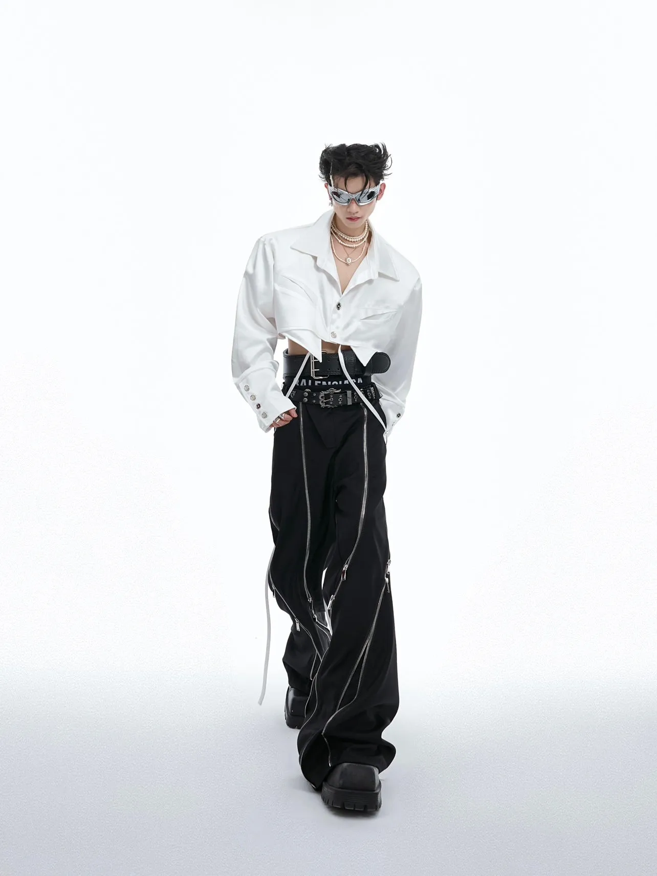 【24s July.】Short Ribbon Elegant Shirt