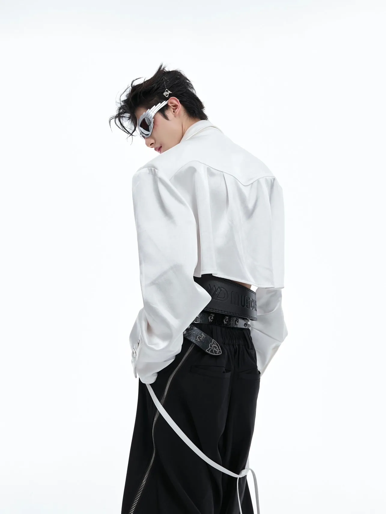 【24s July.】Short Ribbon Elegant Shirt