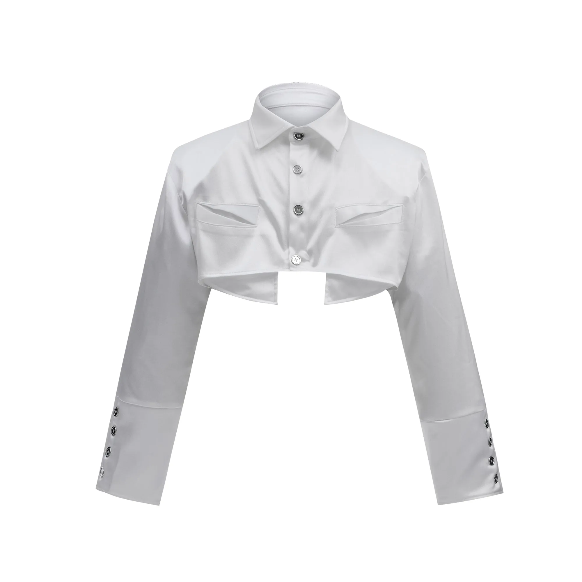 【24s July.】Short Ribbon Elegant Shirt