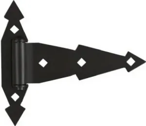 2PK 7" BLK Gate Hinge