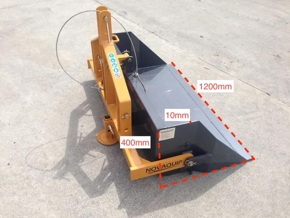3 point Linkage Tipping Dirt Scoop 1.2m