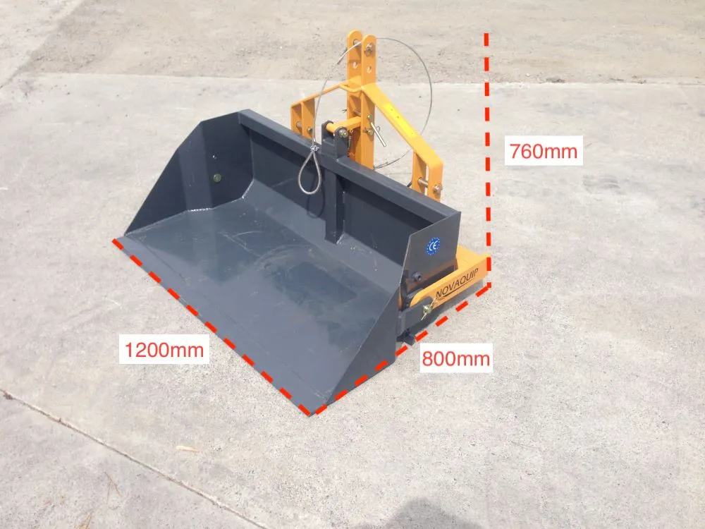 3 point Linkage Tipping Dirt Scoop 1.2m