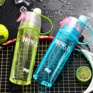 400/600ML Outdoor Sports Spray Water Bottle w/ Straw Bike Cycling Gym Fitness Runing Drinking Cup