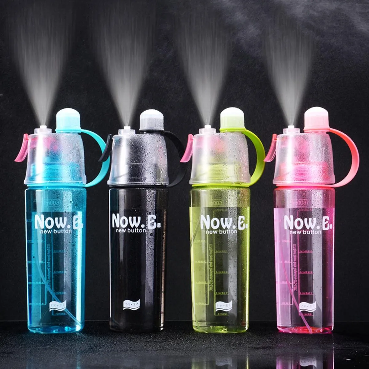 400/600ML Outdoor Sports Spray Water Bottle w/ Straw Bike Cycling Gym Fitness Runing Drinking Cup