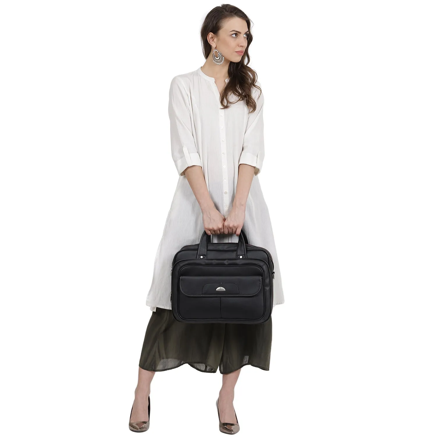 4460 Black Laptop Bag Messenger Bag for Men and Women