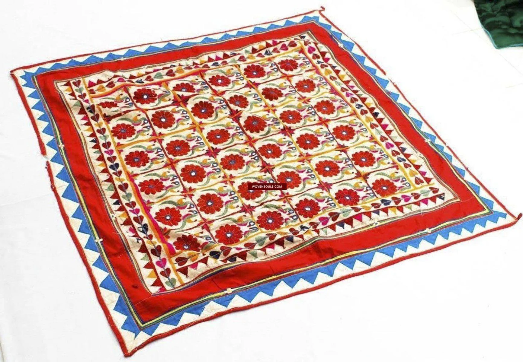738 Vintage Chandarvo ceremonial canopy with Superb Silk Embroidery