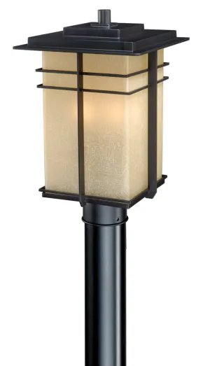 AB-OPU090NB Vaxcel Ashbee 9" Outdoor Post Light Noble Bronze