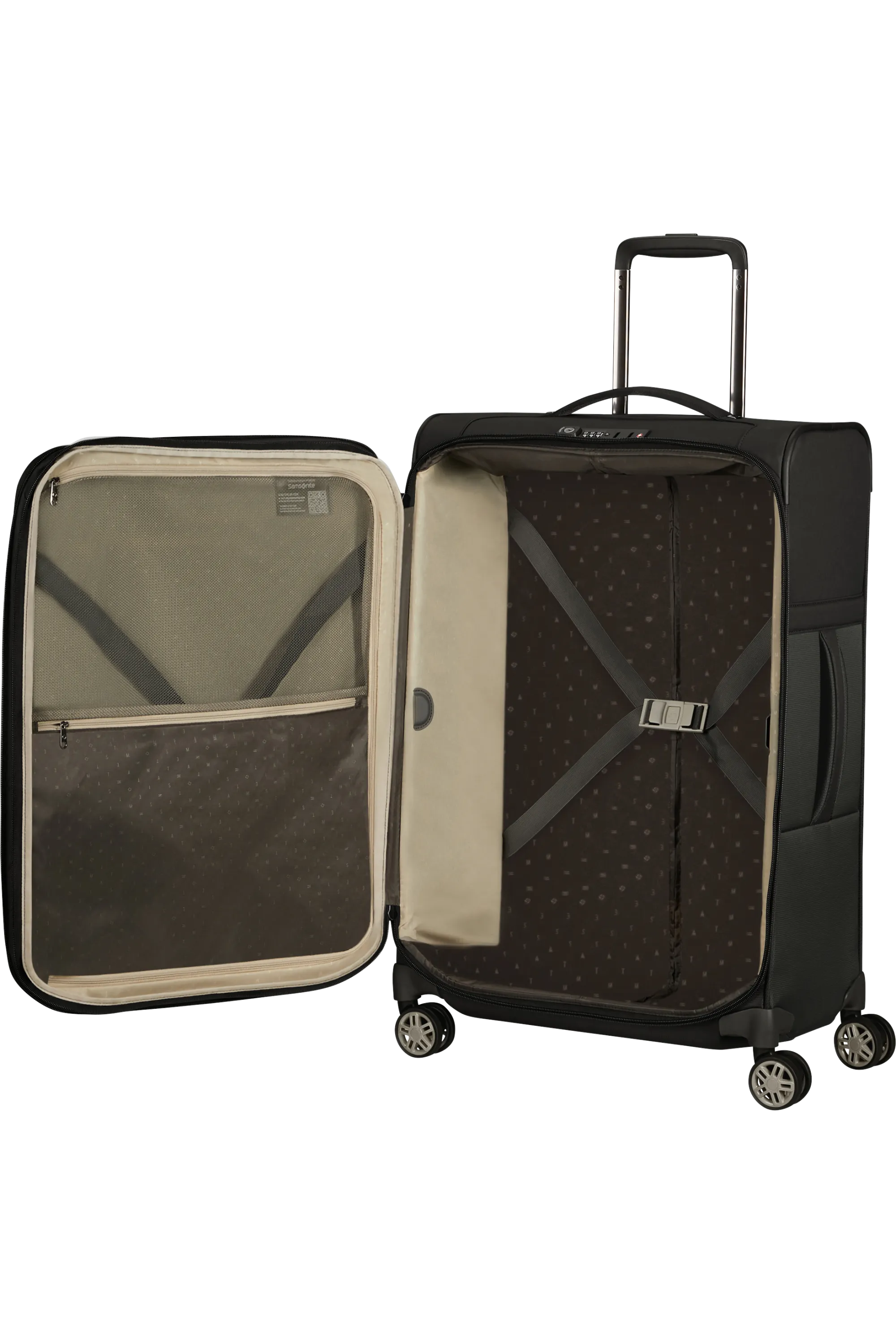 Airea Expandable 67cm Spinner (4 Wheels) - Black