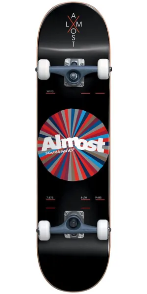Almost Noble Color Wheel Complete Skateboard - Black - 7.875in