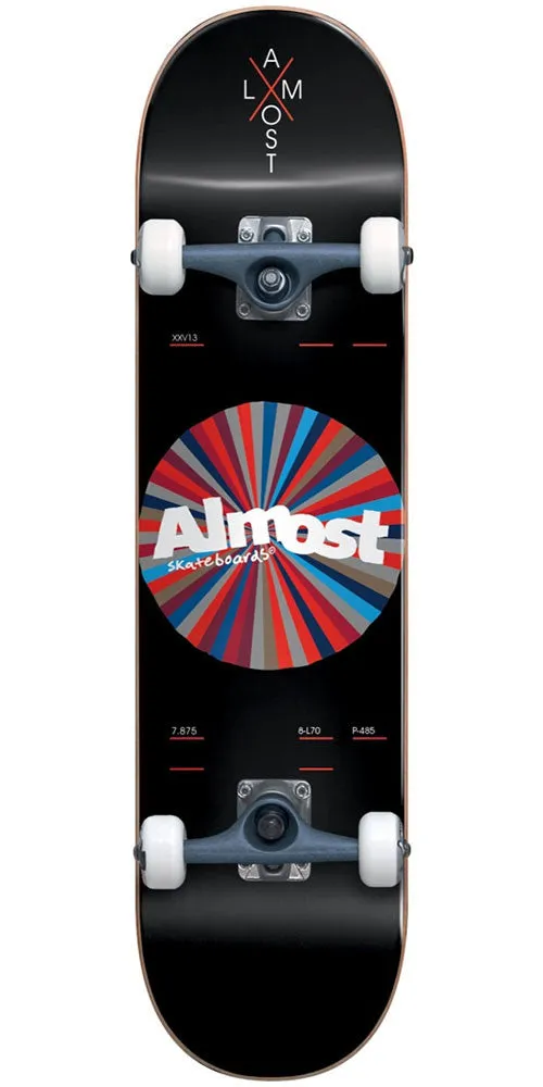 Almost Noble Color Wheel Complete Skateboard - Black - 7.875in