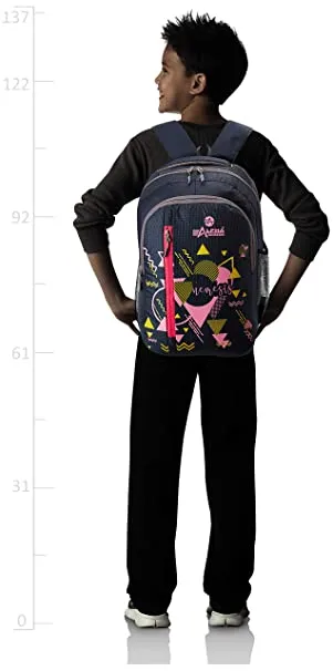 Alpha Nemesis 27 Ltrs Navy School Backpack (Vertical)