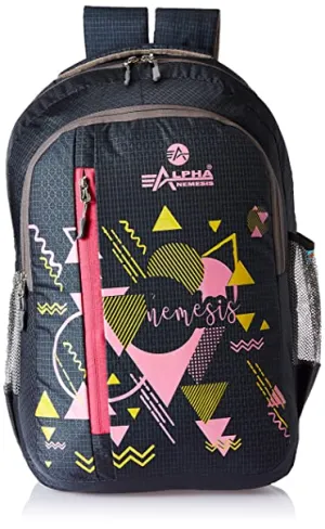 Alpha Nemesis 27 Ltrs Navy School Backpack (Vertical)