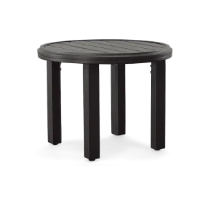 AMICI ROUND SIDE TABLE, GRAPHITE