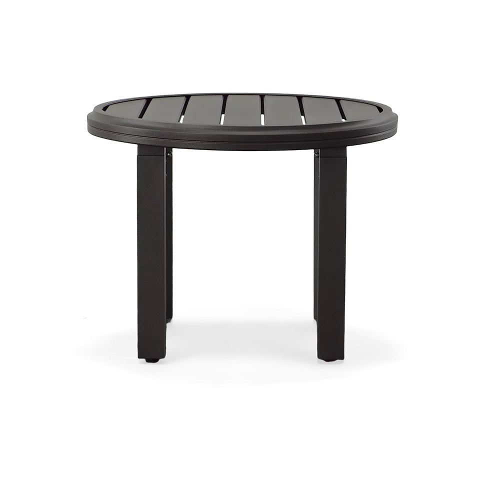 AMICI ROUND SIDE TABLE, GRAPHITE