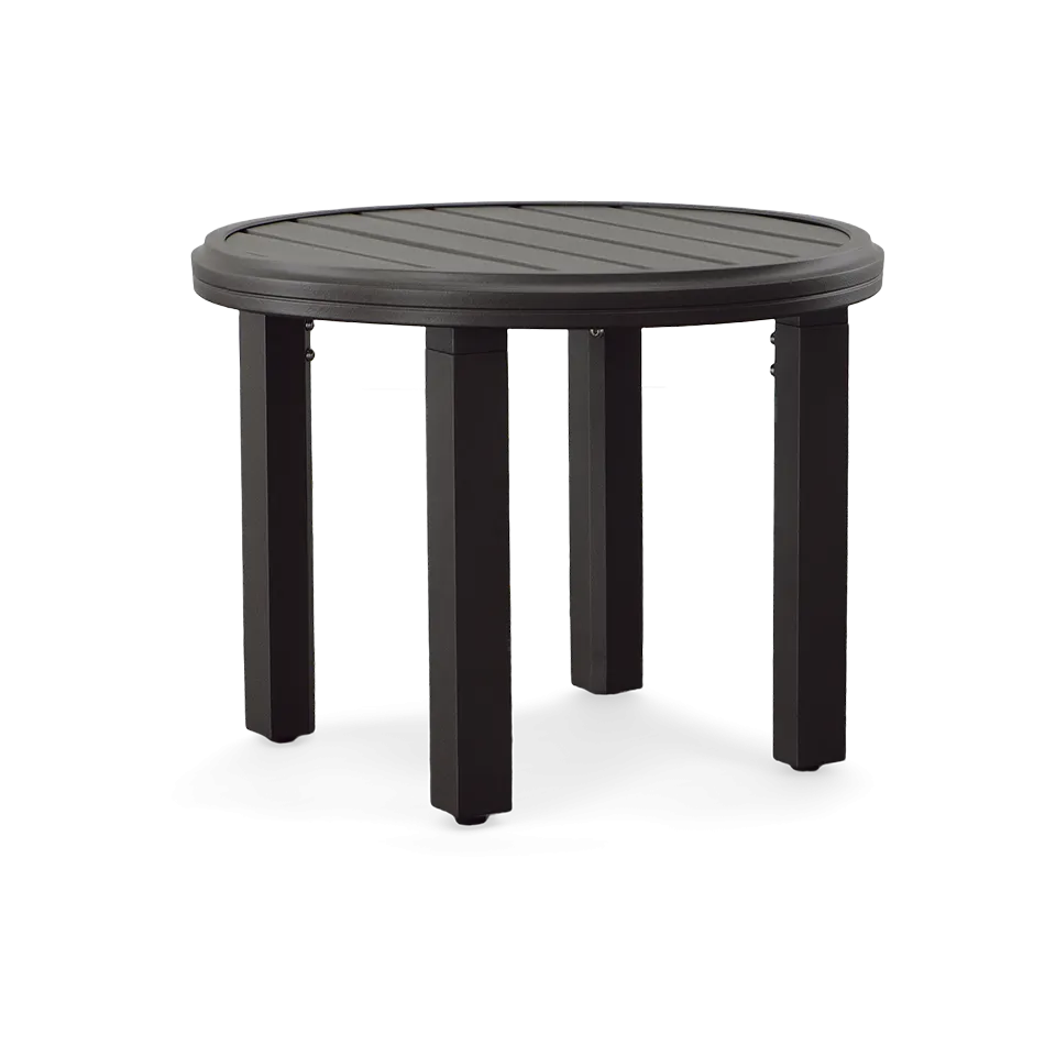 AMICI ROUND SIDE TABLE, GRAPHITE