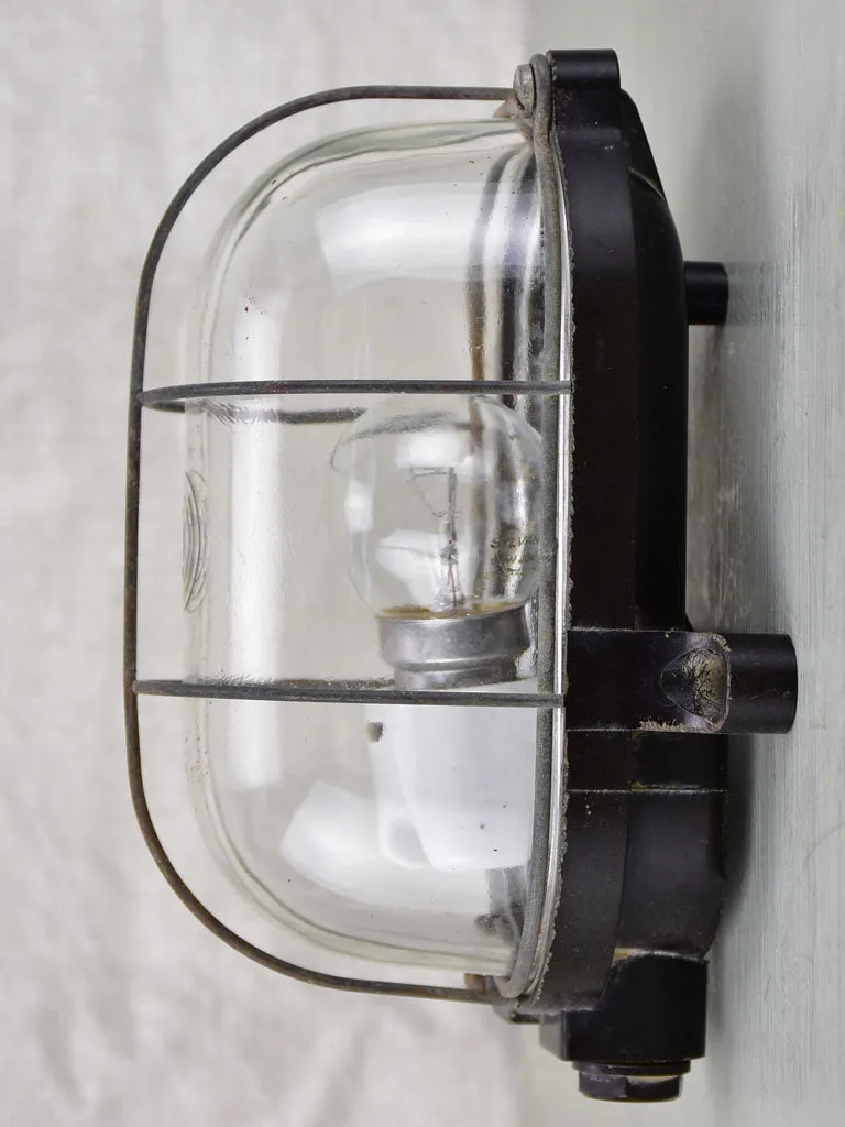 Antique Industrial French wall light - exterior