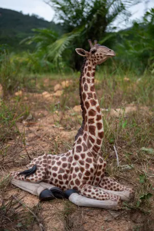 Baby Giraffe Lying