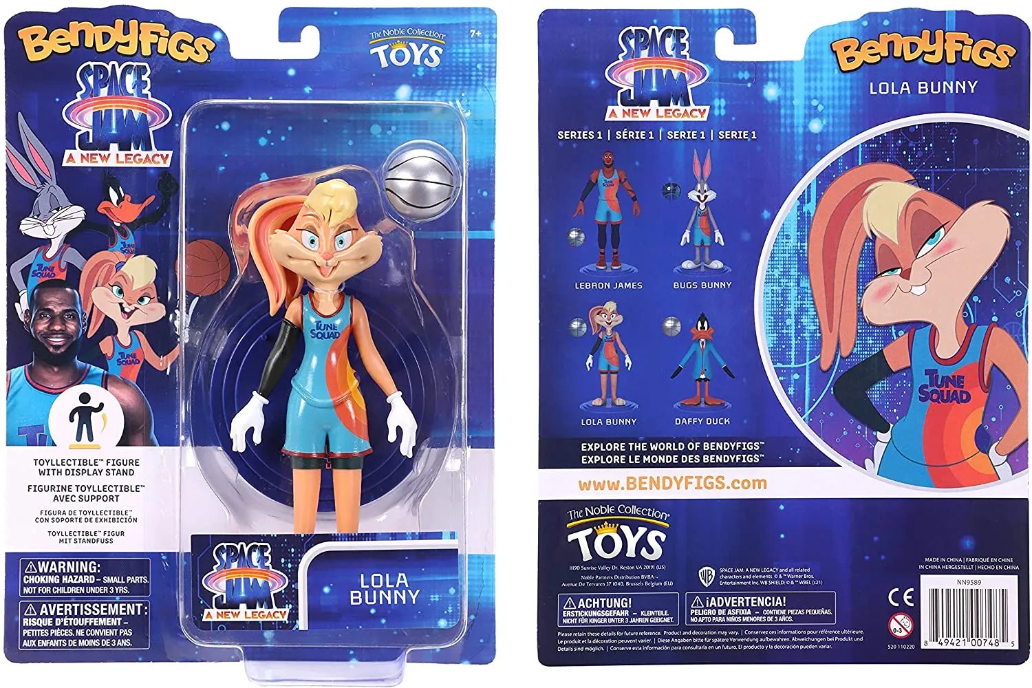 BendyFigs Space Jam A New Legacy 7 Inch Figure - Lola Bunny