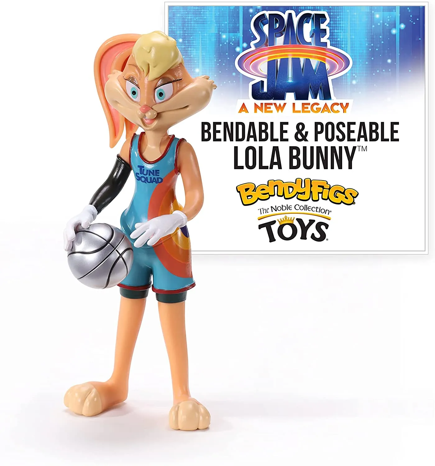 BendyFigs Space Jam A New Legacy 7 Inch Figure - Lola Bunny