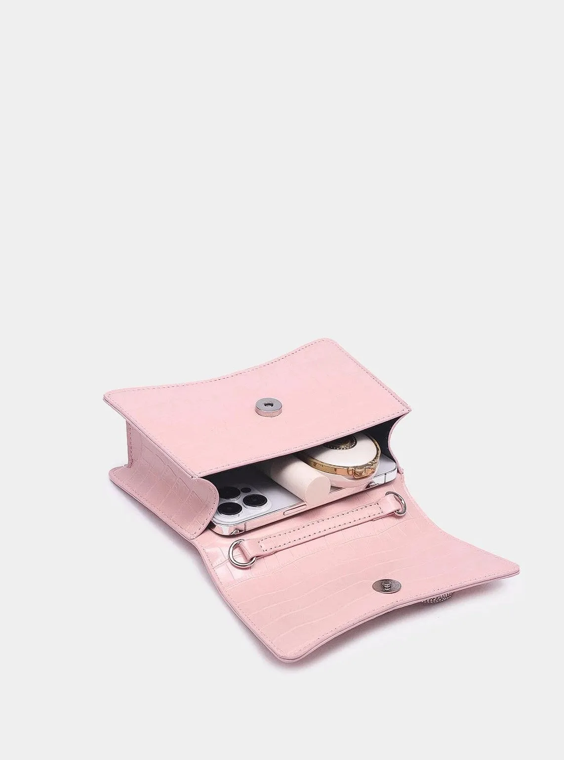 Billie Mini Bow Bag Patent Pink