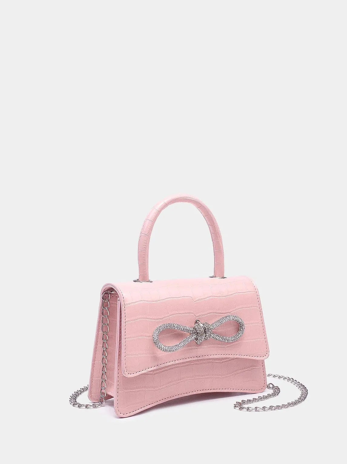 Billie Mini Bow Bag Patent Pink