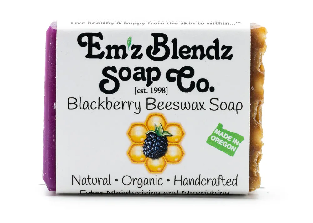 Blackberry Beeswax Soap Bar | Luxurious Natural Cleanser