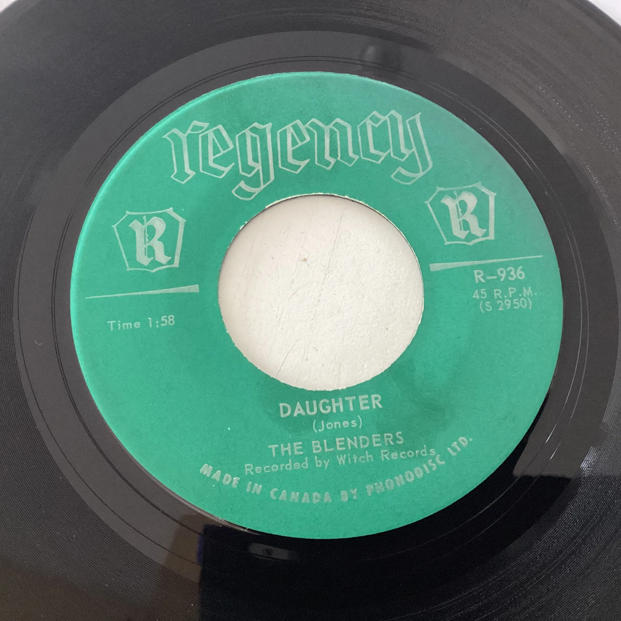 BLENDERS = DAUGHTER (7 IN.) (CDN 1963) (USED)