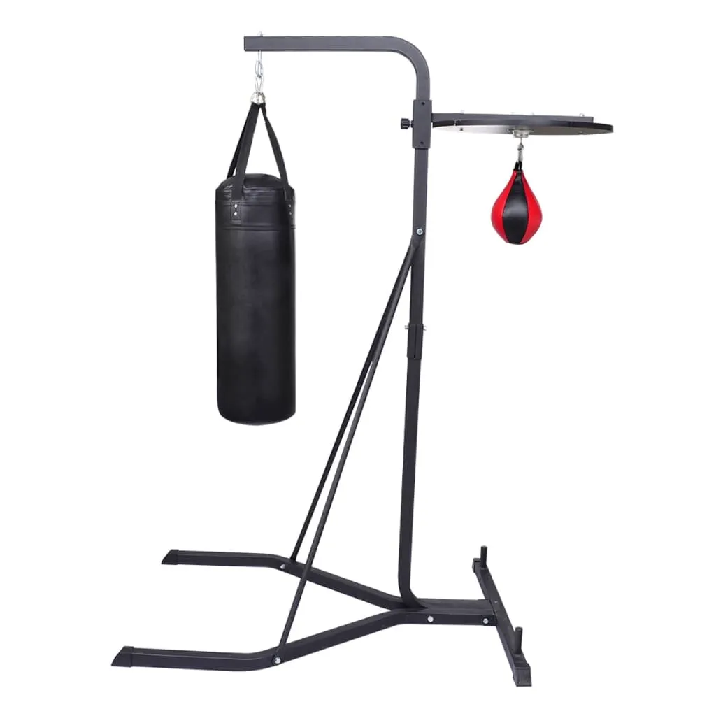 Box Stand 2-Way - Steel Frame, Punching Bag, Speedball, and Platform Included