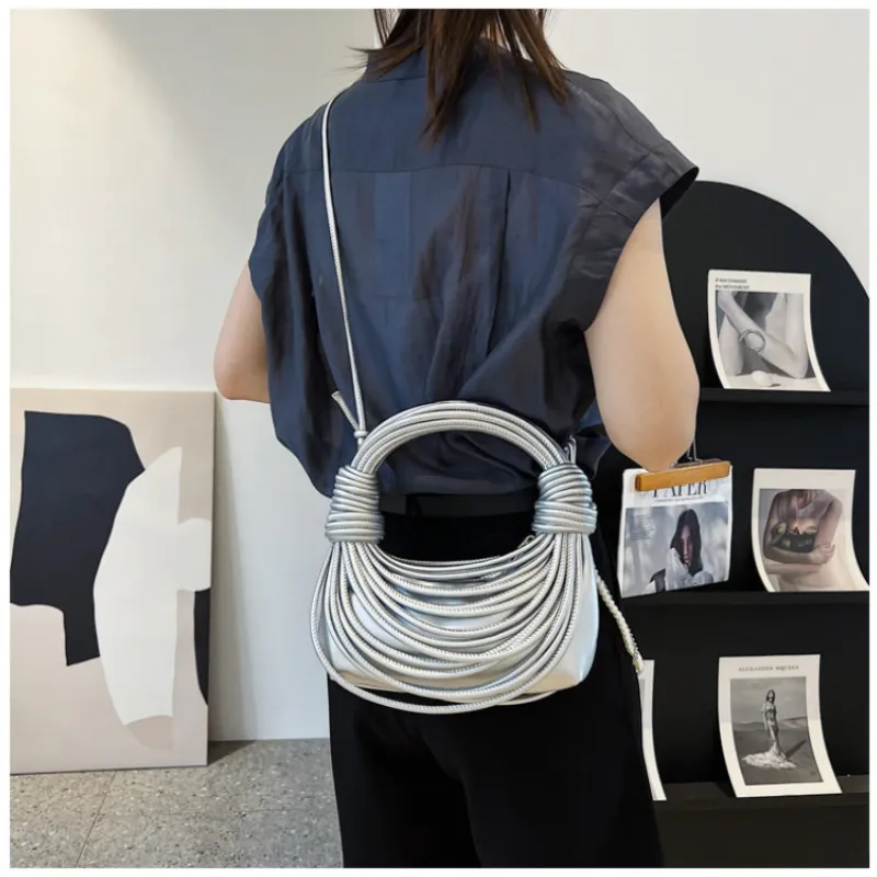 Braided Knotted Shoulder Bag