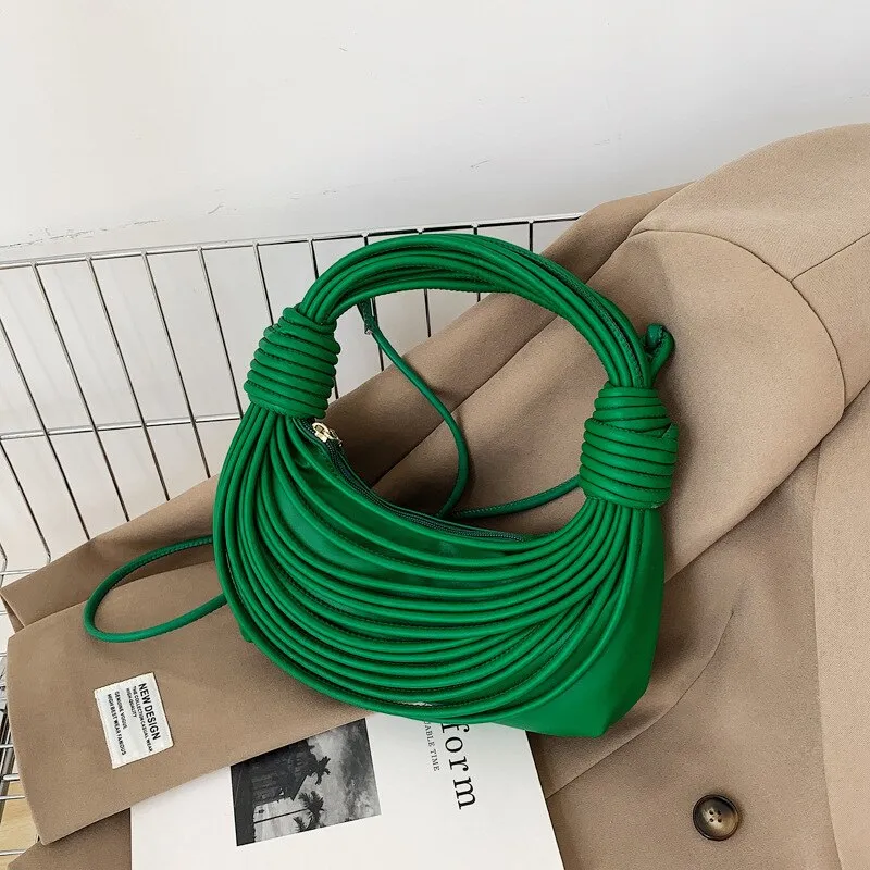 Braided Knotted Shoulder Bag