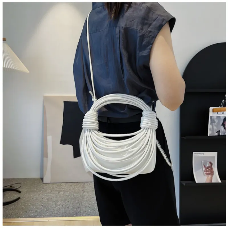 Braided Knotted Shoulder Bag