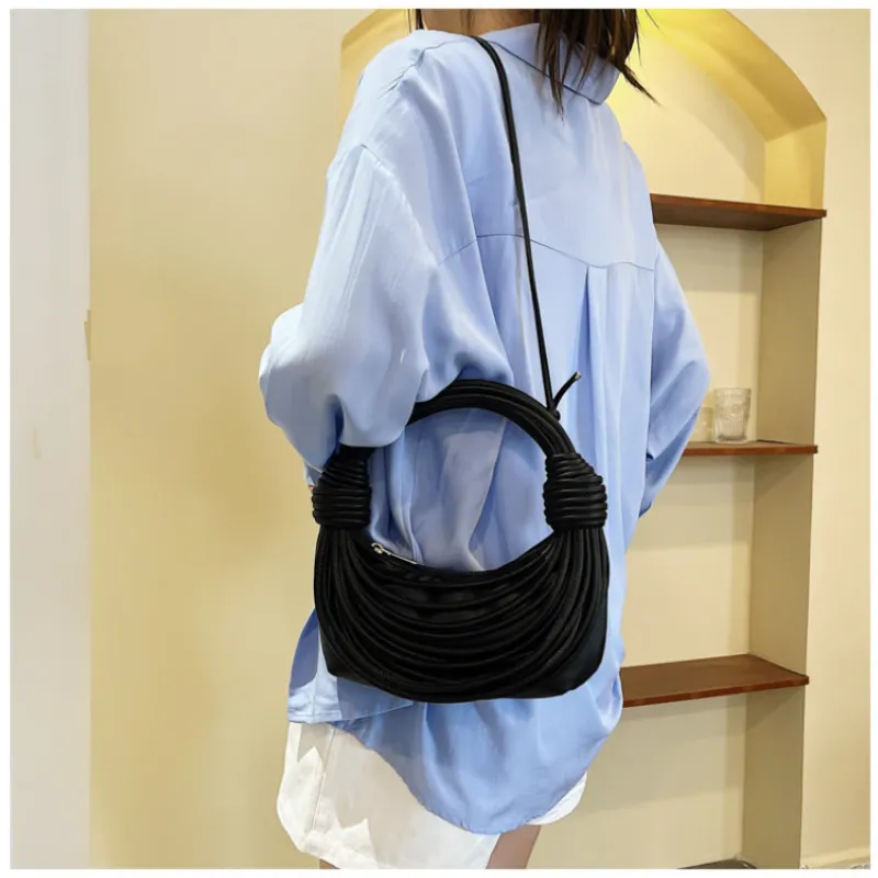 Braided Knotted Shoulder Bag