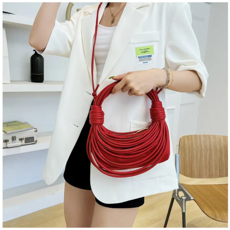 Braided Knotted Shoulder Bag