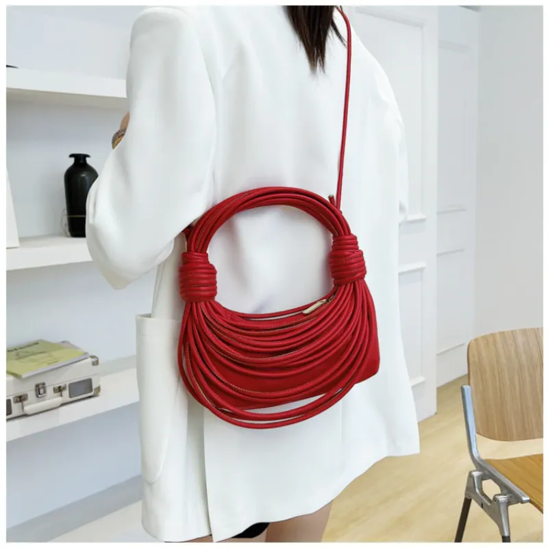 Braided Knotted Shoulder Bag
