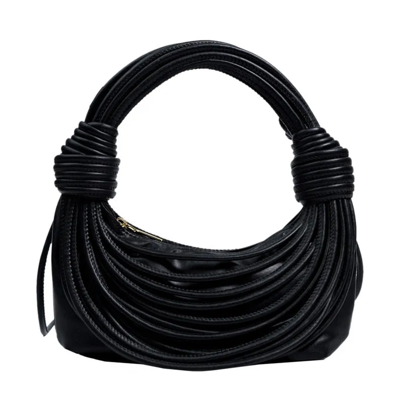 Braided Knotted Shoulder Bag