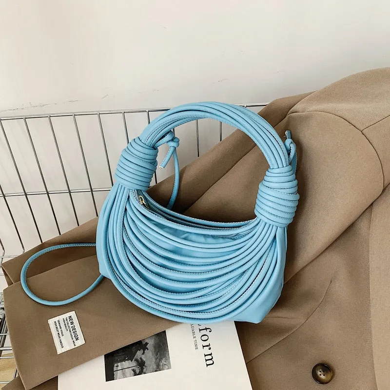 Braided Knotted Shoulder Bag