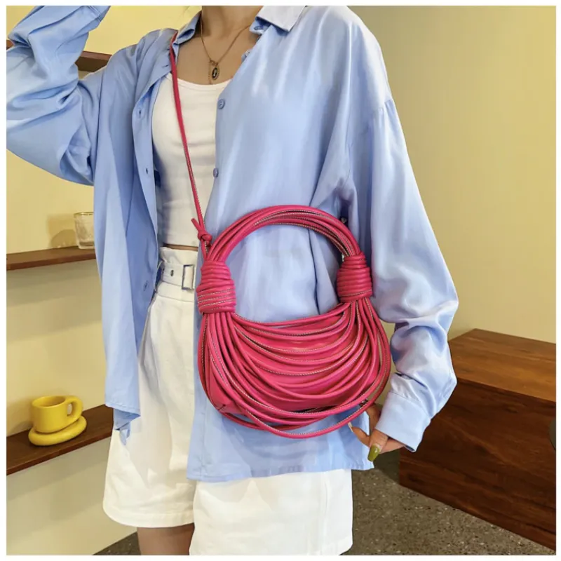 Braided Knotted Shoulder Bag