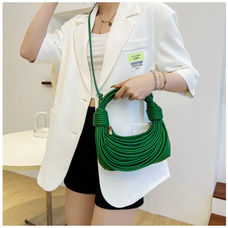 Braided Knotted Shoulder Bag
