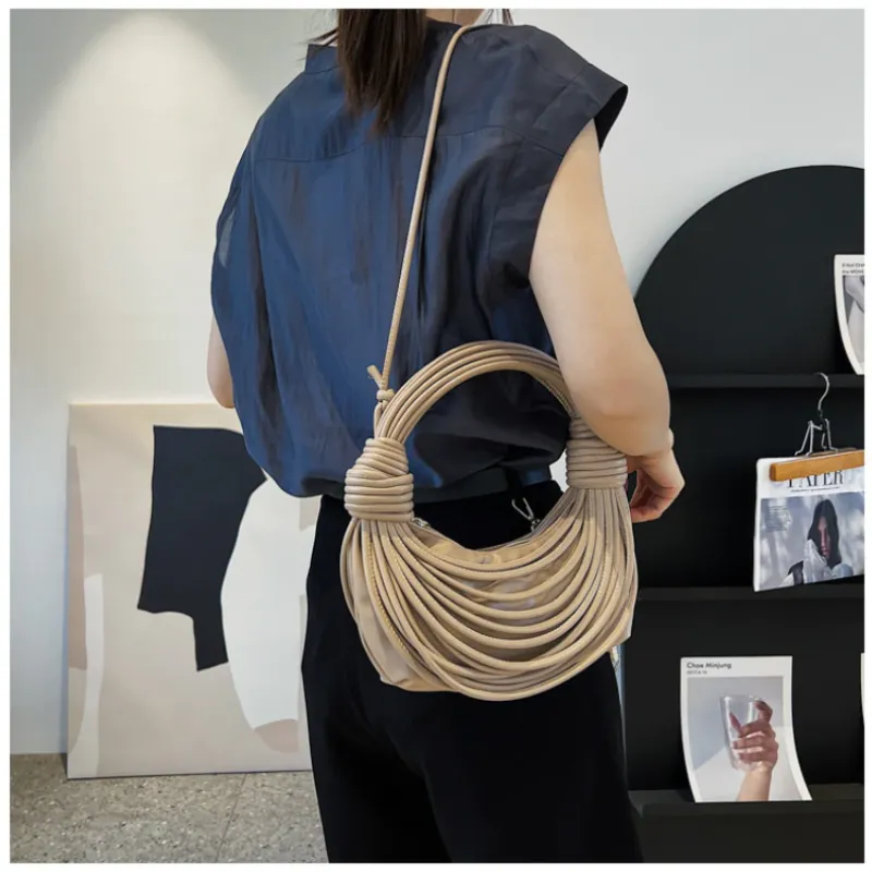 Braided Knotted Shoulder Bag
