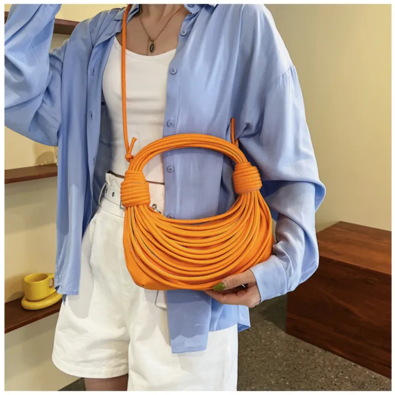 Braided Knotted Shoulder Bag