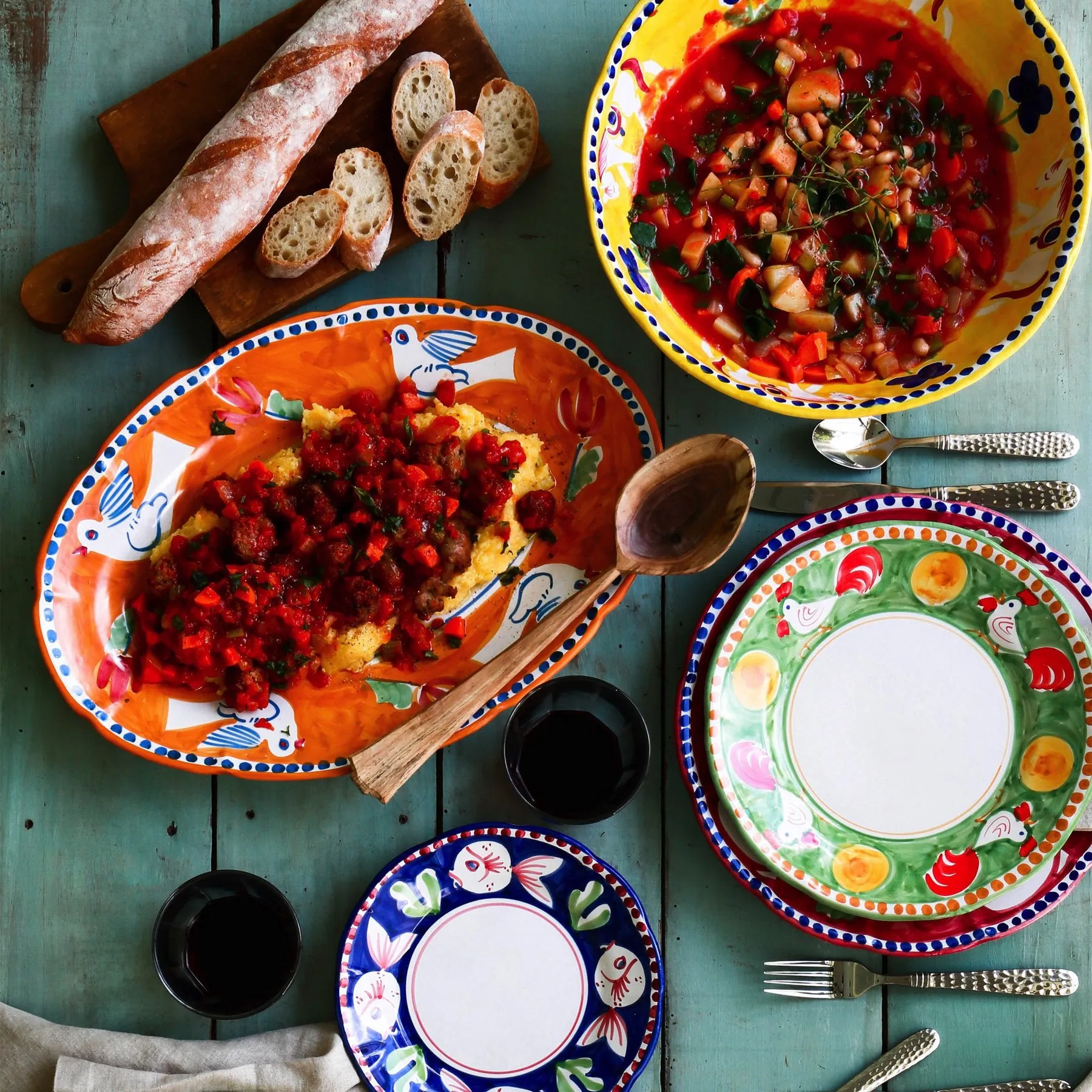Campagna Gallina Salad Plate