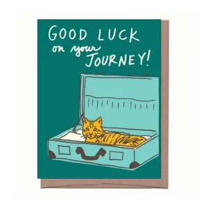 Cat in Suitcase Card