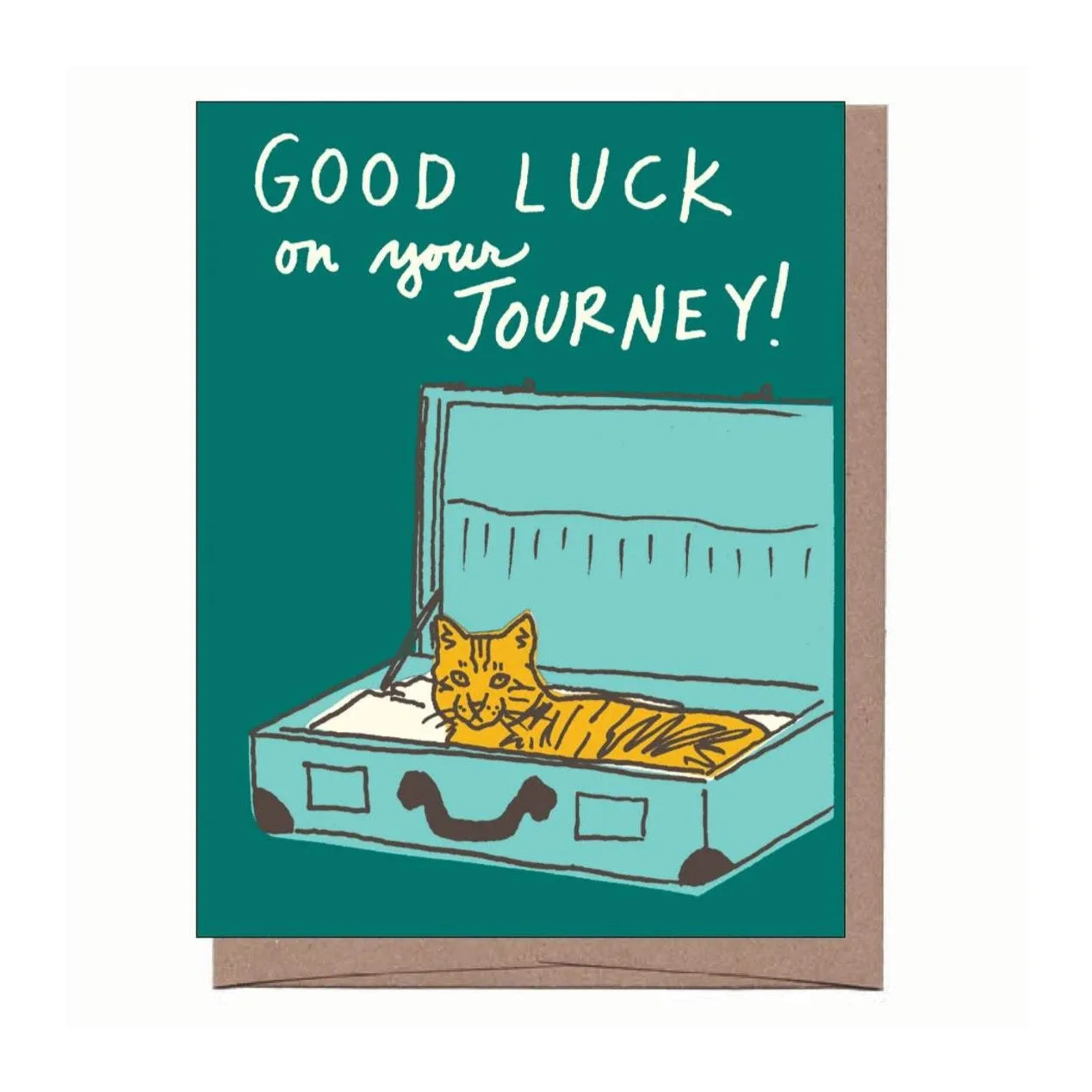 Cat in Suitcase Card