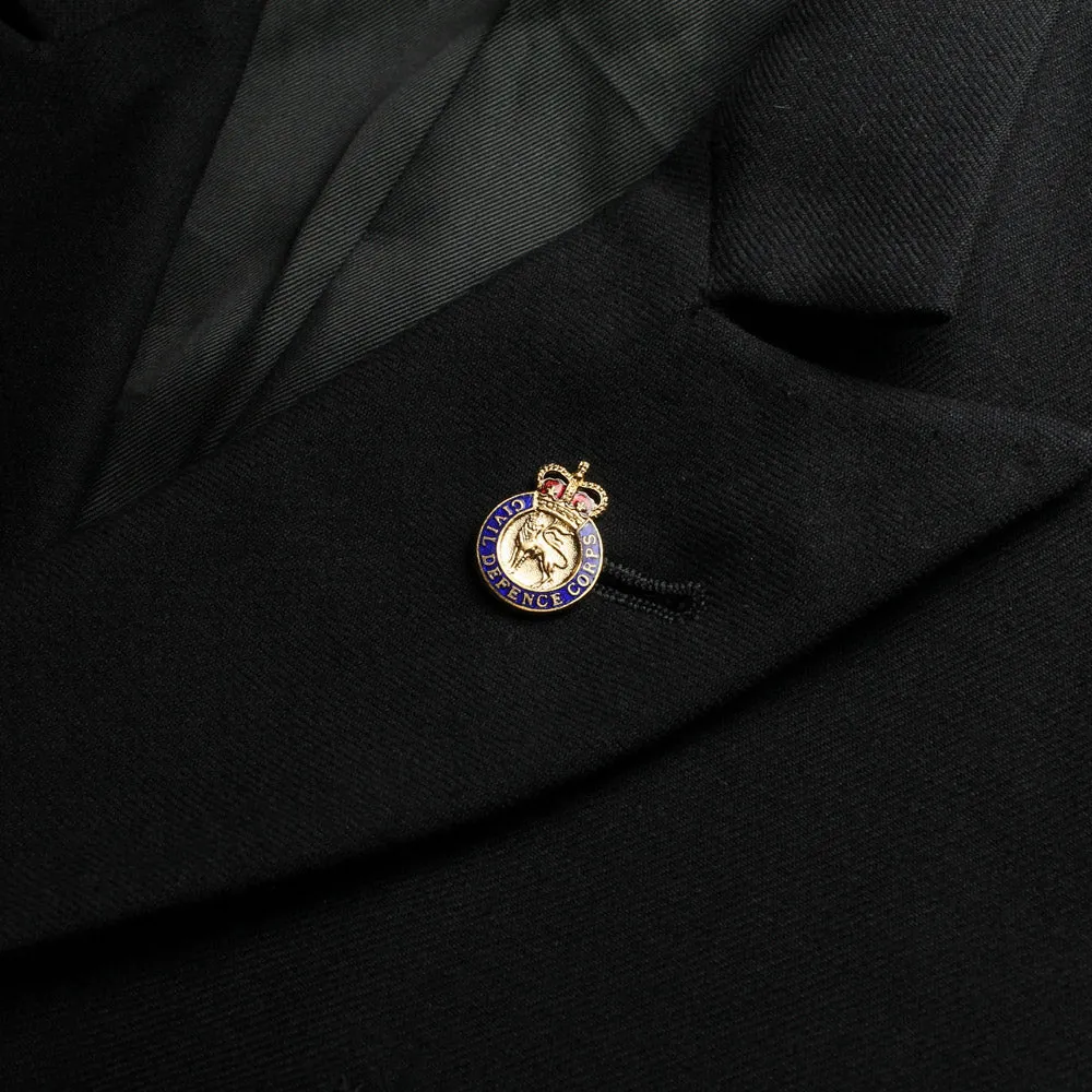 CIVIL DEFENCE CORPS LAPEL BADGE